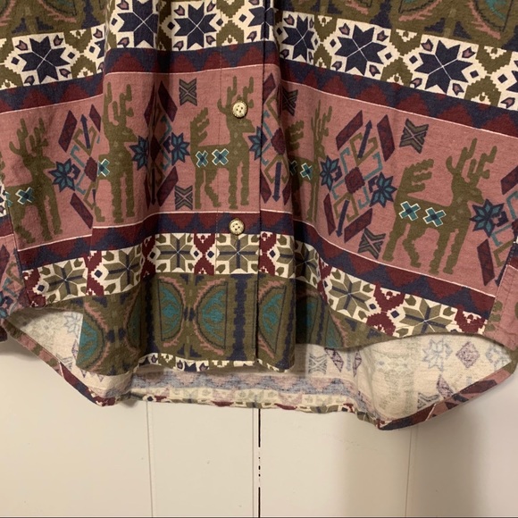 Vintage | Printed Western Button Down - Picture 6 of 7
